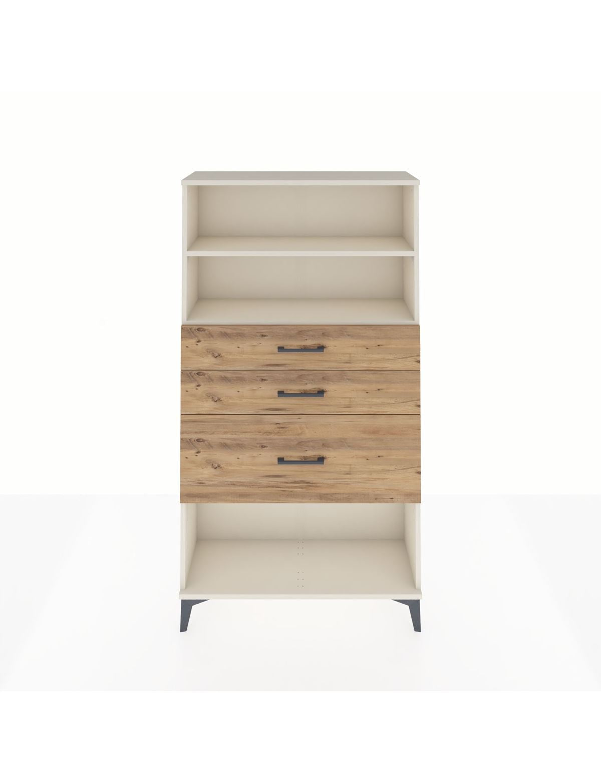 Arges Dolap 2 Raflı 3 Çekmeceli 88x30x163 Aytaşı-Çam