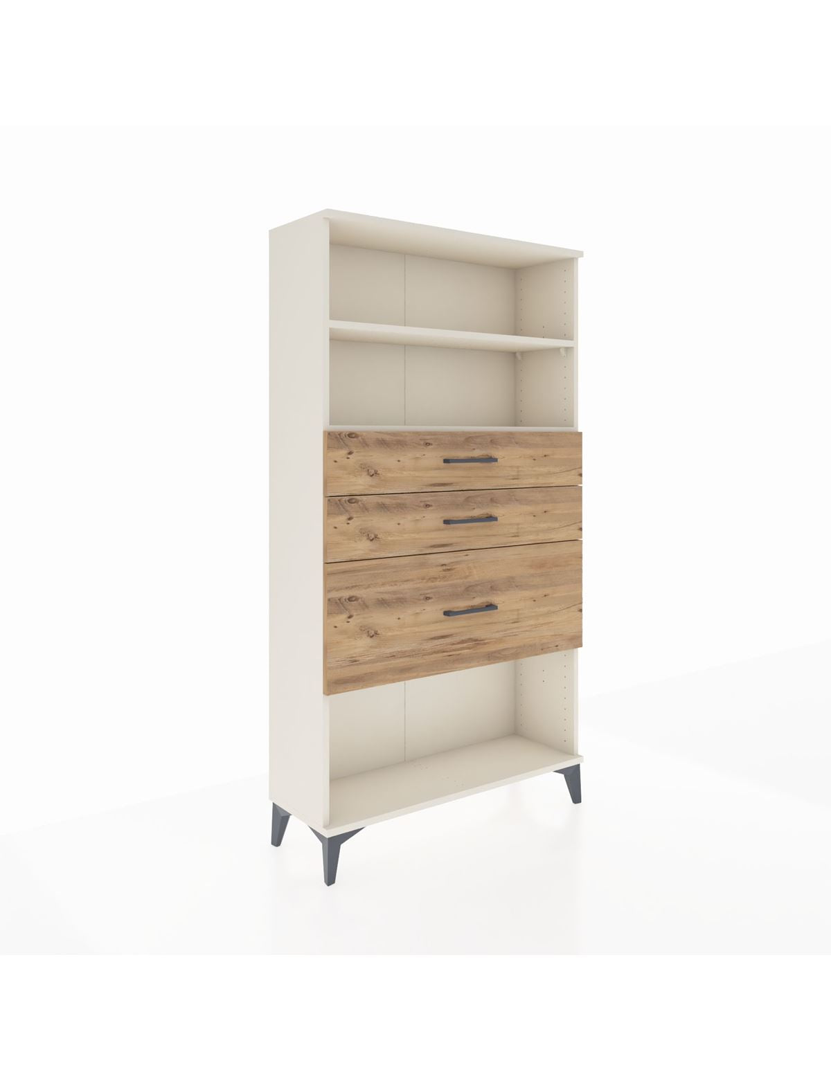 Arges Dolap 2 Raflı 3 Çekmeceli 88x30x163 Aytaşı-Çam