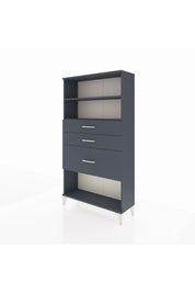 Arges Dolap 2 Raflı 3 Çekmeceli 88x30x163 Antrasit-Antrasit