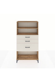 Arges Dolap 2 Raflı 3 Çekmeceli 88x30x163 Çam-Aytaşı