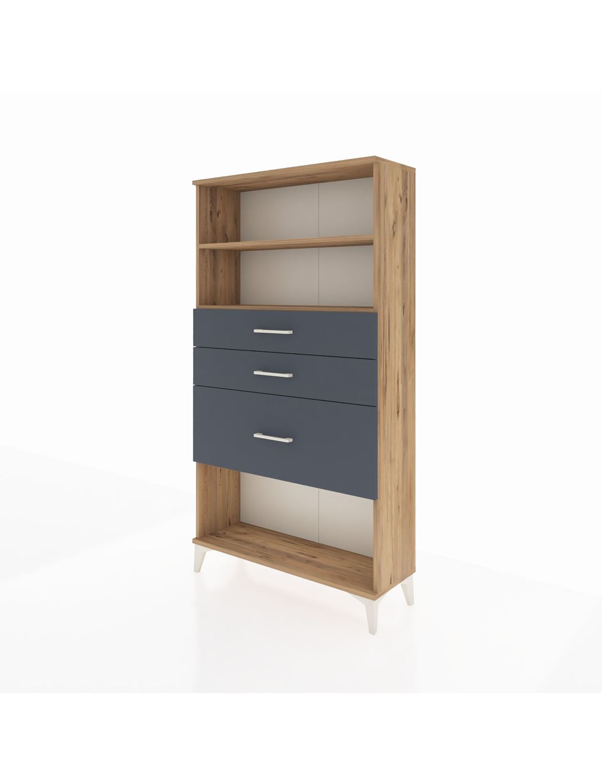 Arges Dolap 2 Raflı 3 Çekmeceli 88x30x163 - S21M130V8A