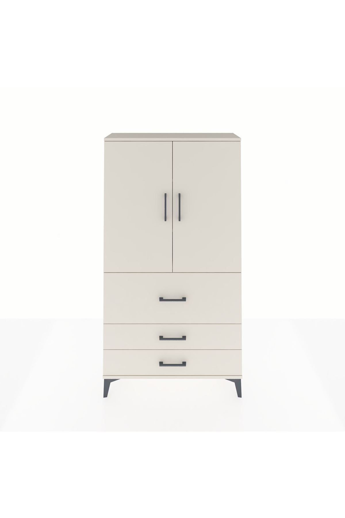 Arges Dolap 3 Raflı 3 Çekmeceli 2 Kapaklı 88x30x163 Aytaşı-Aytaşı