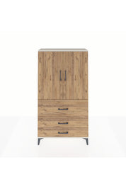 Arges Dolap 3 Raflı 3 Çekmeceli 2 Kapaklı 88x30x163 Aytaşı-Çam