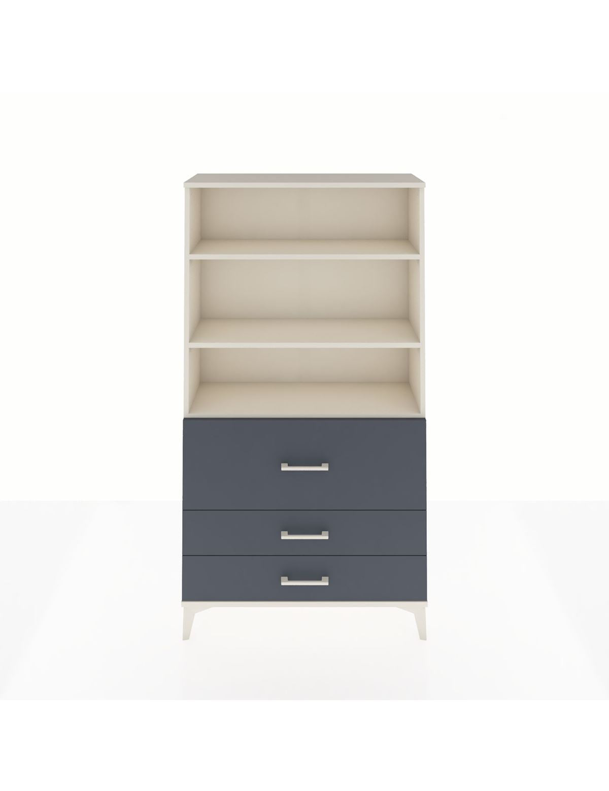 Arges Dolap 3 Raflı 3 Çekmeceli 88x30x163 Aytaşı-Antrasit