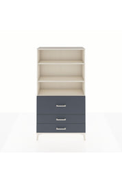 Arges Dolap 3 Raflı 3 Çekmeceli 88x30x163 Aytaşı-Antrasit