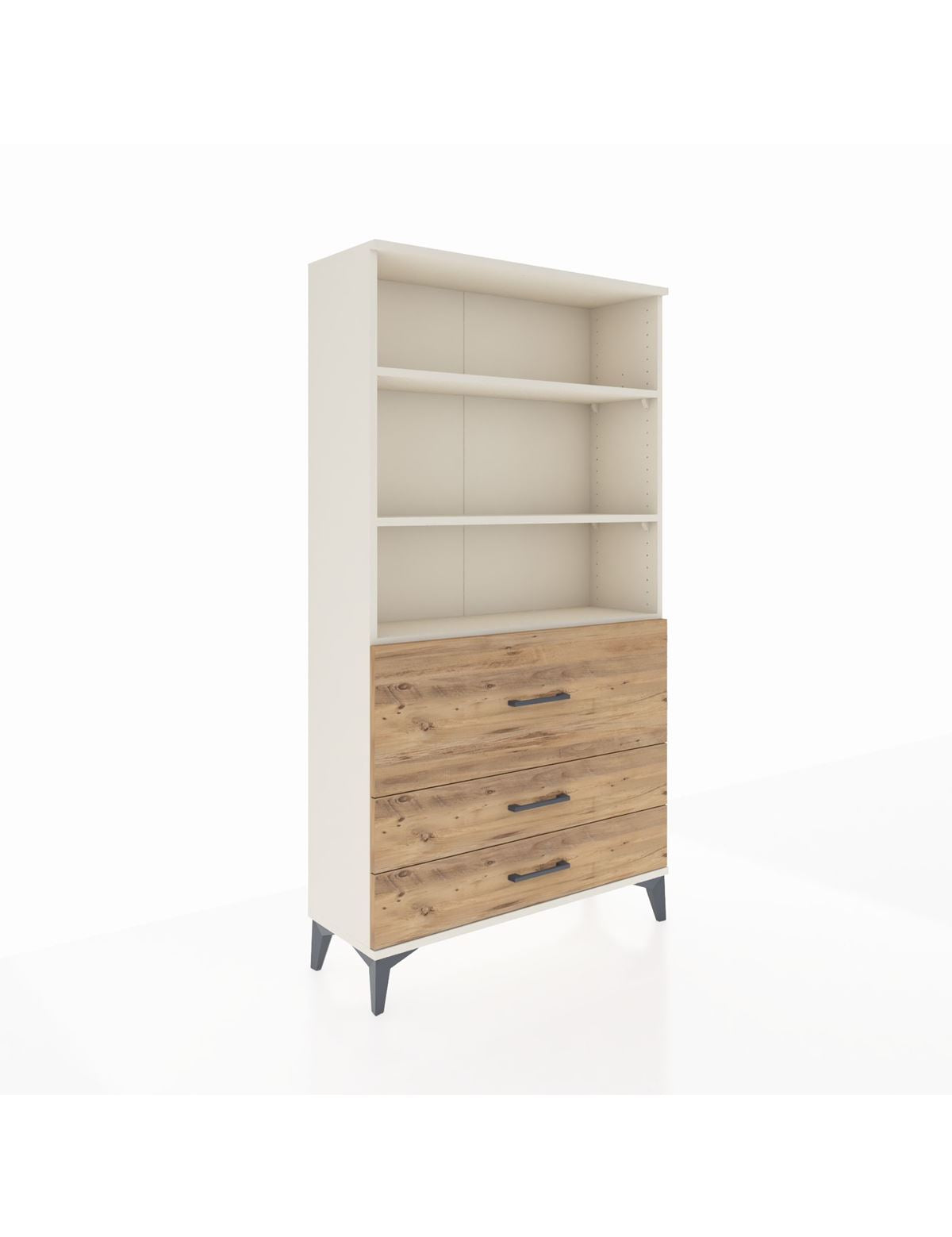 Arges Dolap 3 Raflı 3 Çekmeceli 88x30x163 Aytaşı-Çam