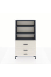 Arges Dolap 3 Raflı 3 Çekmeceli 88x30x163 Antrasit-Aytaşı