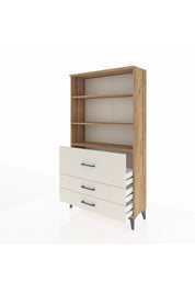 Arges Dolap 3 Raflı 3 Çekmeceli 88x30x163 Çam-Aytaşı