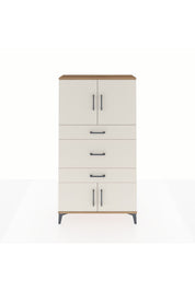 Arges Dolap 2 Raflı 3 Çekmeceli 4 Kapaklı 88x30x163 Çam-Aytaşı