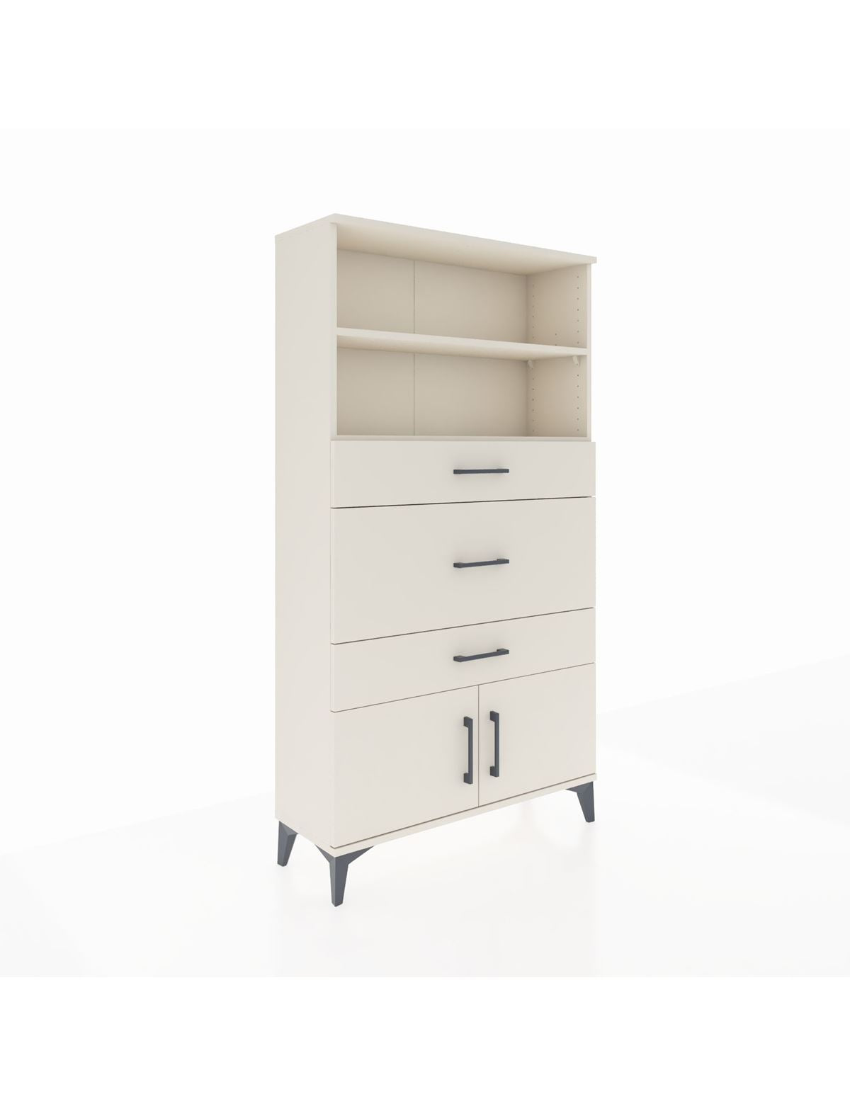 Arges Dolap 2 Raflı 3 Çekmeceli 2 Kapaklı 88x30x163 Aytaşı-Aytaşı