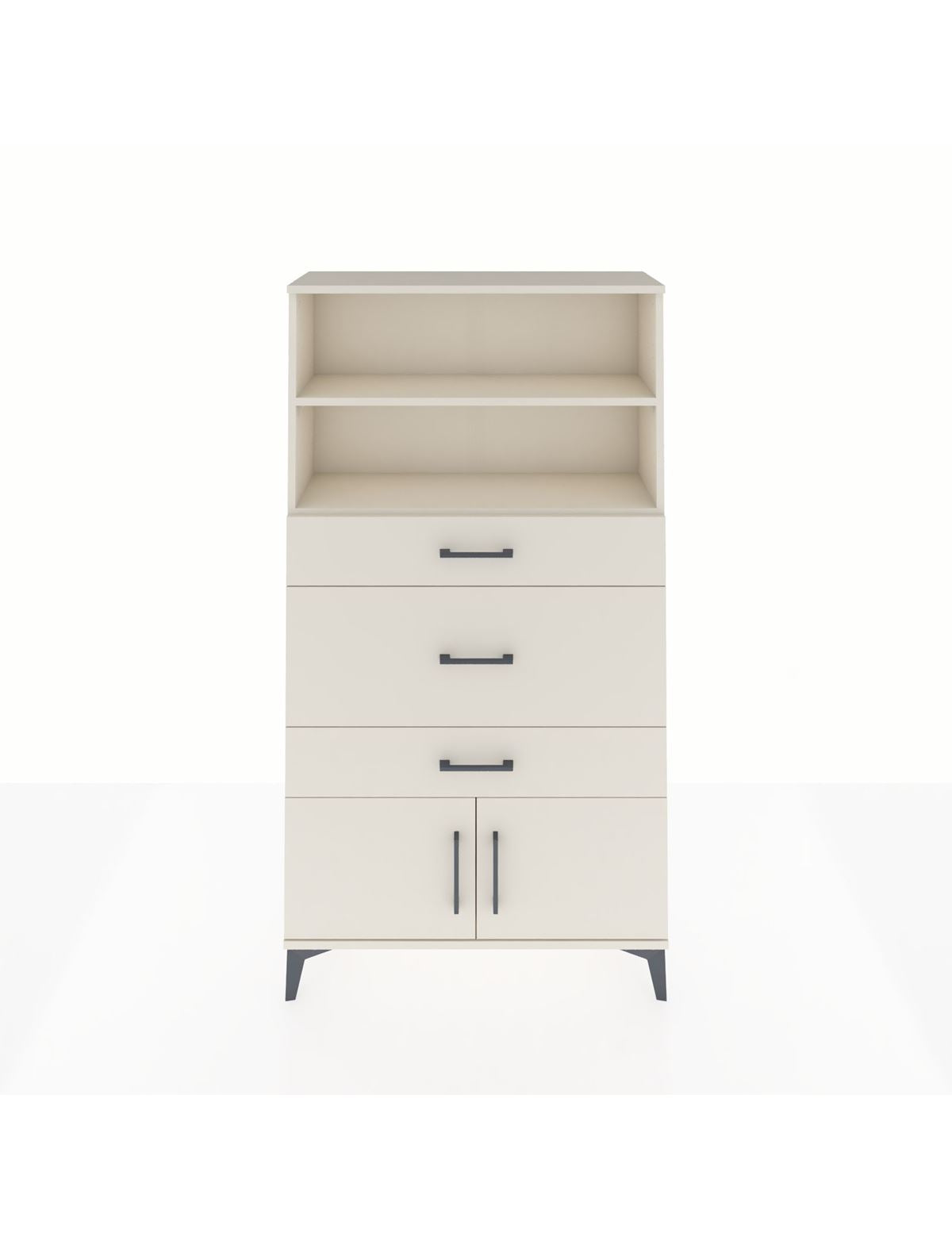 Arges Dolap 2 Raflı 3 Çekmeceli 2 Kapaklı 88x30x163 Aytaşı-Aytaşı