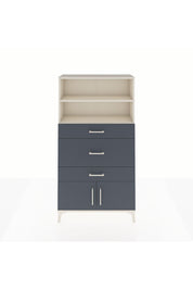 Arges Dolap 2 Raflı 3 Çekmeceli 2 Kapaklı 88x30x163 Aytaşı-Antrasit