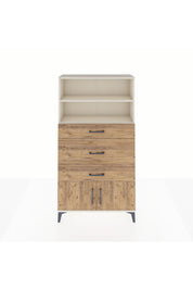 Arges Dolap 2 Raflı 3 Çekmeceli 2 Kapaklı 88x30x163 Aytaşı-Çam