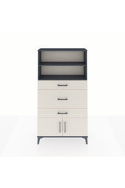 Arges Dolap 2 Raflı 3 Çekmeceli 2 Kapaklı 88x30x163 Antrasit-Aytaşı