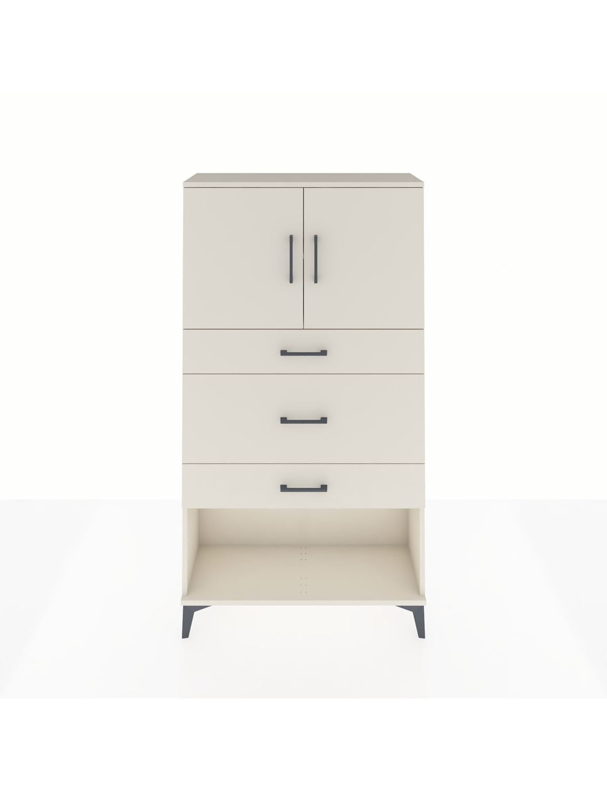 Arges Dolap 2 Raflı 3 Çekmeceli 2 Kapaklı 88x30x163 Aytaşı-Aytaşı