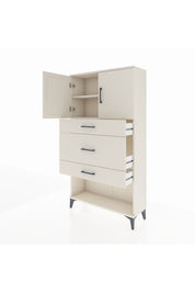 Arges Dolap 2 Raflı 3 Çekmeceli 2 Kapaklı 88x30x163 Aytaşı-Aytaşı