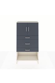 Arges Dolap 2 Raflı 3 Çekmeceli 2 Kapaklı 88x30x163 Aytaşı-Antrasit