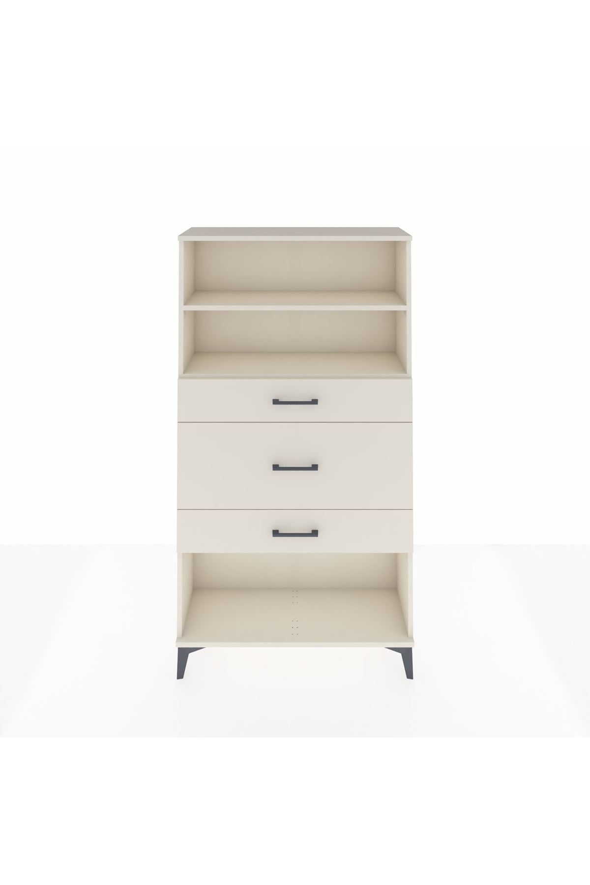 Arges Dolap 2 Raflı 3 Çekmeceli 88x30x163 - S21M136V1A