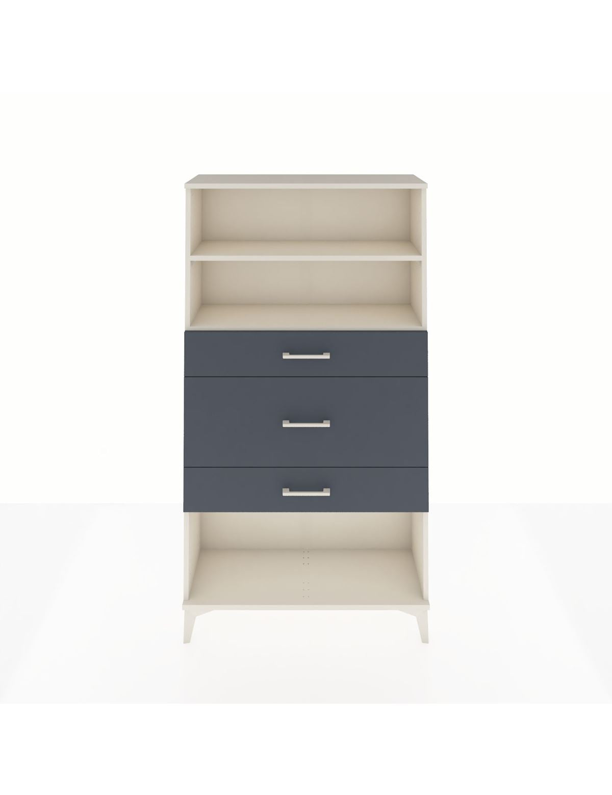 Arges Dolap 2 Raflı 3 Çekmeceli 88x30x163 Aytaşı-Antrasit