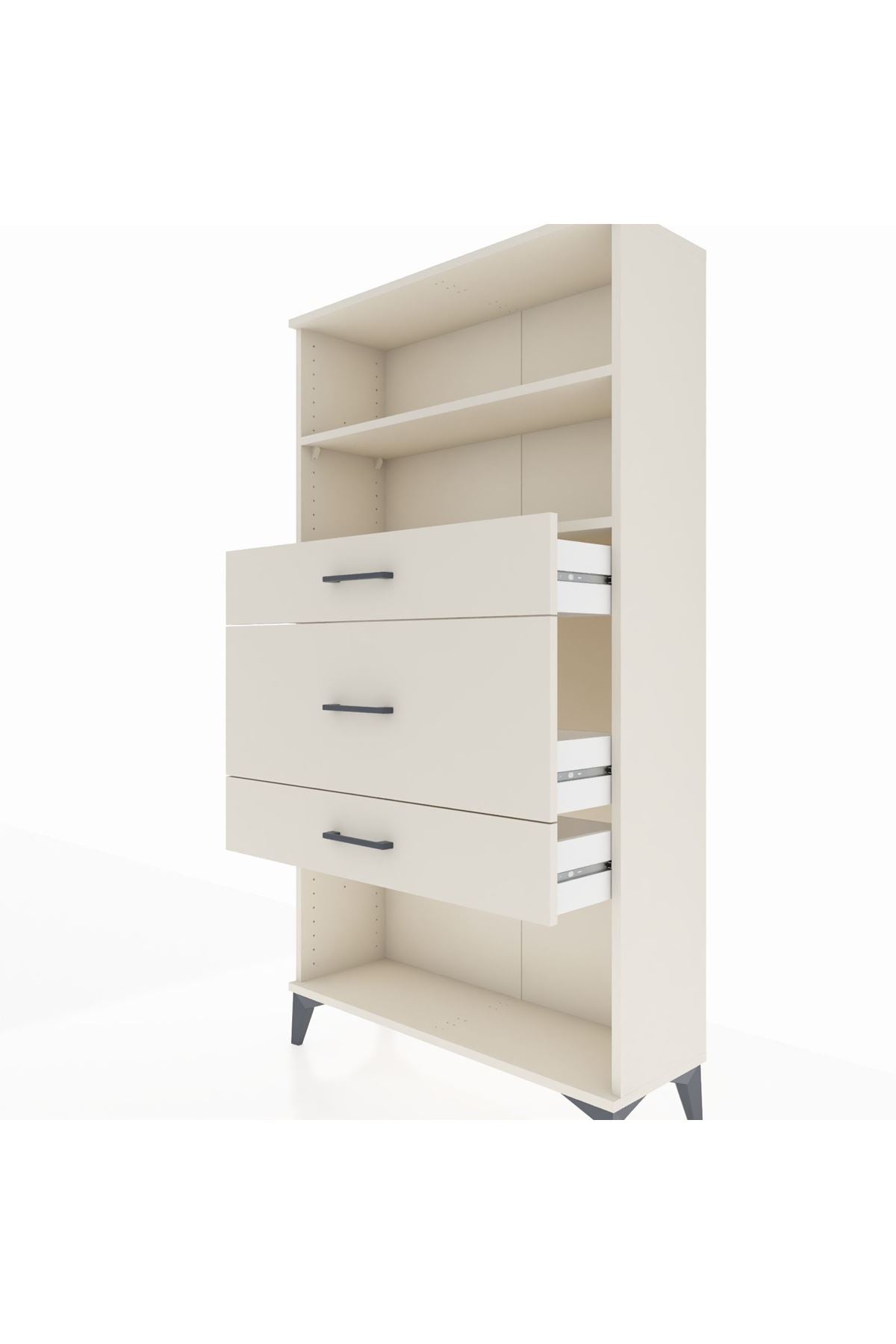 Arges Dolap 2 Raflı 3 Çekmeceli 88x30x163 Aytaşı-Aytaşı