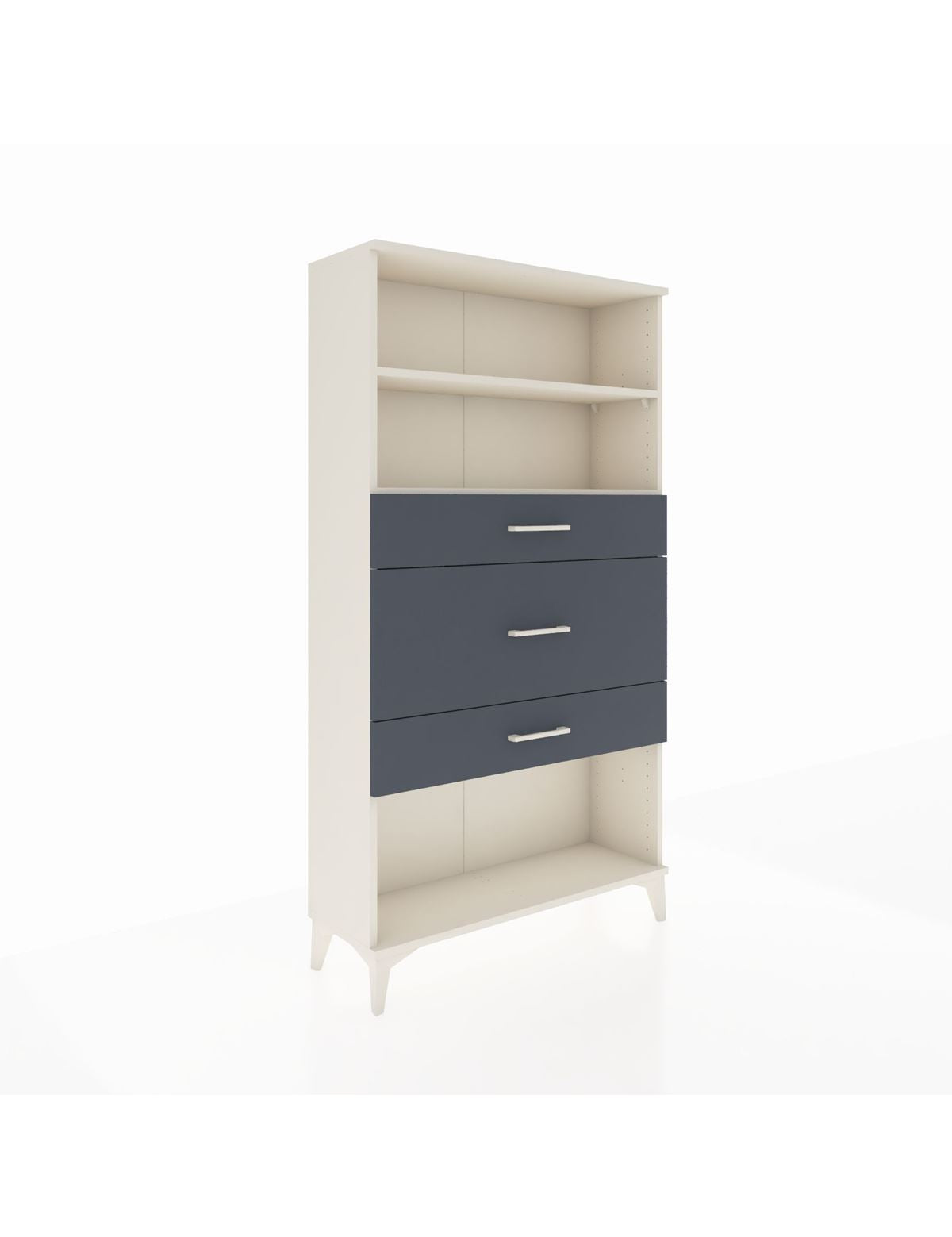 Arges Dolap 2 Raflı 3 Çekmeceli 88x30x163 Aytaşı-Antrasit