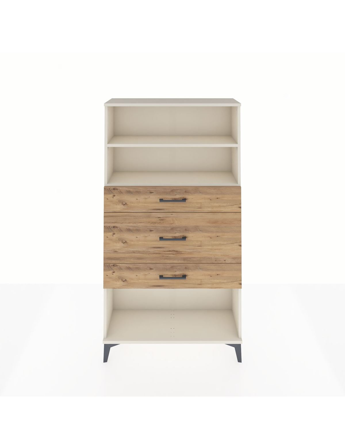 Arges Dolap 2 Raflı 3 Çekmeceli 88x30x163 Aytaşı-Çam