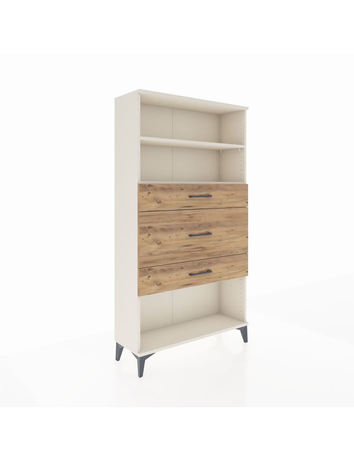 Arges Dolap 2 Raflı 3 Çekmeceli 88x30x163 Aytaşı-Çam