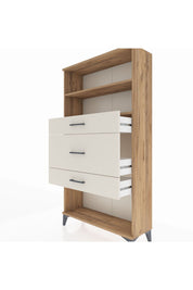 Arges Dolap 2 Raflı 3 Çekmeceli 88x30x163 Çam-Aytaşı