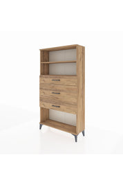 Arges Dolap 2 Raflı 3 Çekmeceli 88x30x163 Çam-Çam