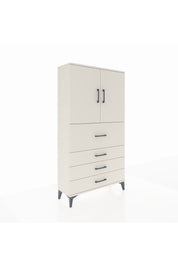 Arges Dolap 3 Raflı 4 Çekmeceli 2 Kapaklı 88x30x163 Aytaşı-Aytaşı