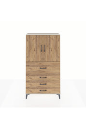 Arges Dolap 3 Raflı 4 Çekmeceli 2 Kapaklı 88x30x163 Aytaşı-Çam
