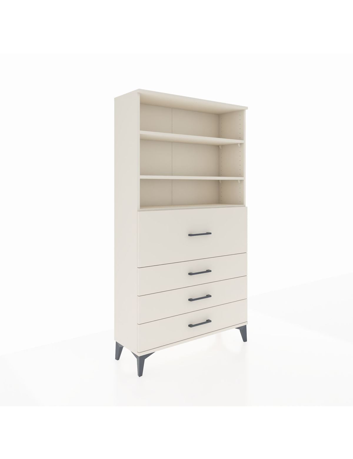 Arges Dolap 3 Raflı 4 Çekmeceli 88x30x163 Aytaşı-Aytaşı