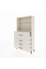 Arges Dolap 3 Raflı 4 Çekmeceli 88x30x163 Aytaşı-Aytaşı