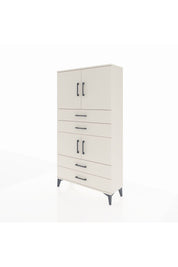 Arges Dolap 3 Raflı 4 Çekmeceli 4 Kapaklı 88x30x163 Aytaşı-Aytaşı