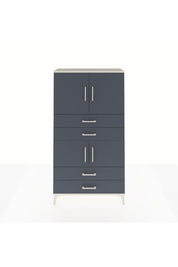 Arges Dolap 3 Raflı 4 Çekmeceli 4 Kapaklı 88x30x163 Aytaşı-Antrasit