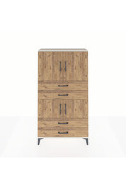 Arges Dolap 3 Raflı 4 Çekmeceli 4 Kapaklı 88x30x163 Aytaşı-Çam