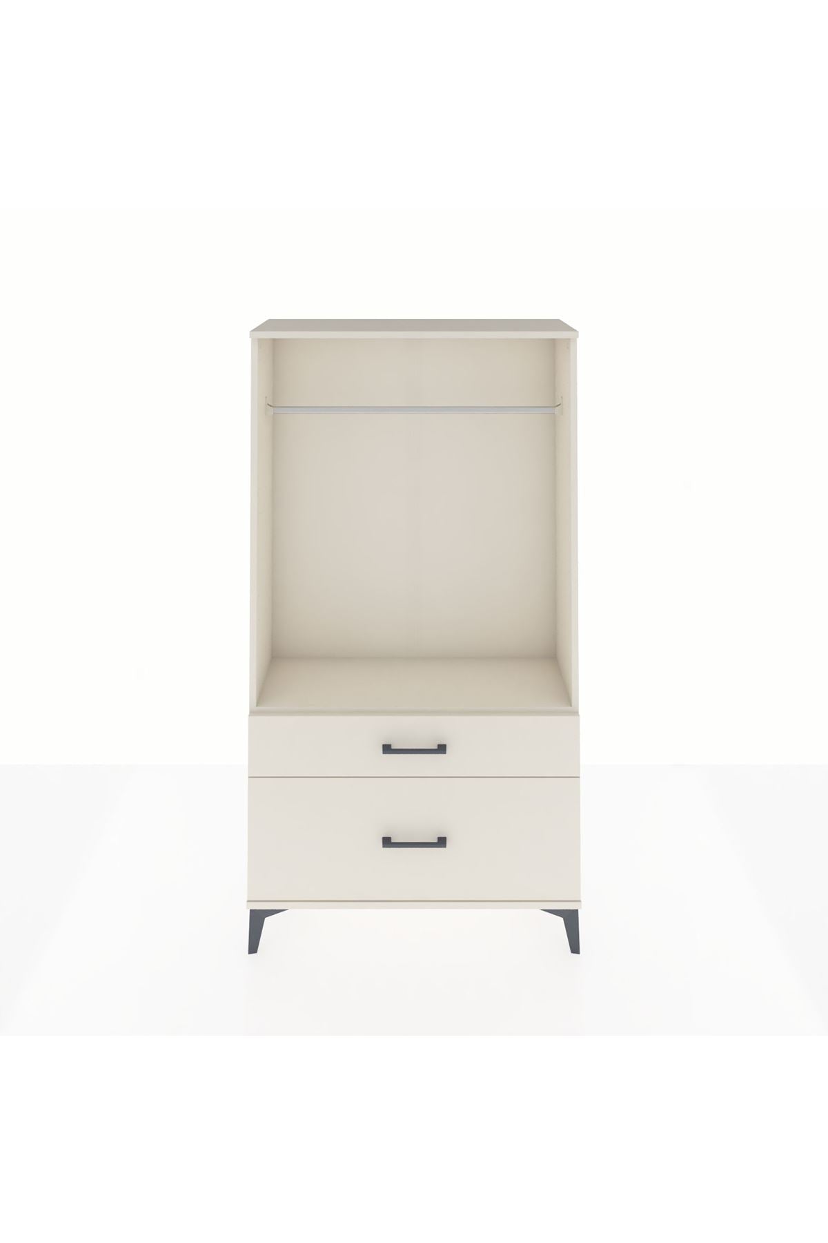 Arges Dolap Tek Raflı 2 Çekmeceli Tek Askılı 88x30x163 Aytaşı-Aytaşı