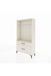 Arges Dolap Tek Raflı 2 Çekmeceli Tek Askılı 88x30x163 Aytaşı-Aytaşı