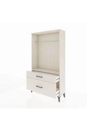 Arges Dolap Tek Raflı 2 Çekmeceli Tek Askılı 88x30x163 Aytaşı-Aytaşı