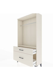 Arges Dolap Tek Raflı 2 Çekmeceli Tek Askılı 88x30x163 Aytaşı-Aytaşı