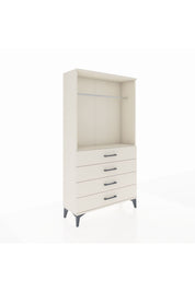 Arges Dolap Tek Raflı 4 Çekmeceli Tek Askılı 88x30x163 Aytaşı-Aytaşı