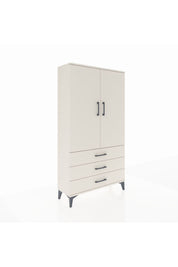 Arges Dolap Tek Raflı 3 Çekmeceli Tek Askılı 88x30x163 Aytaşı-Aytaşı