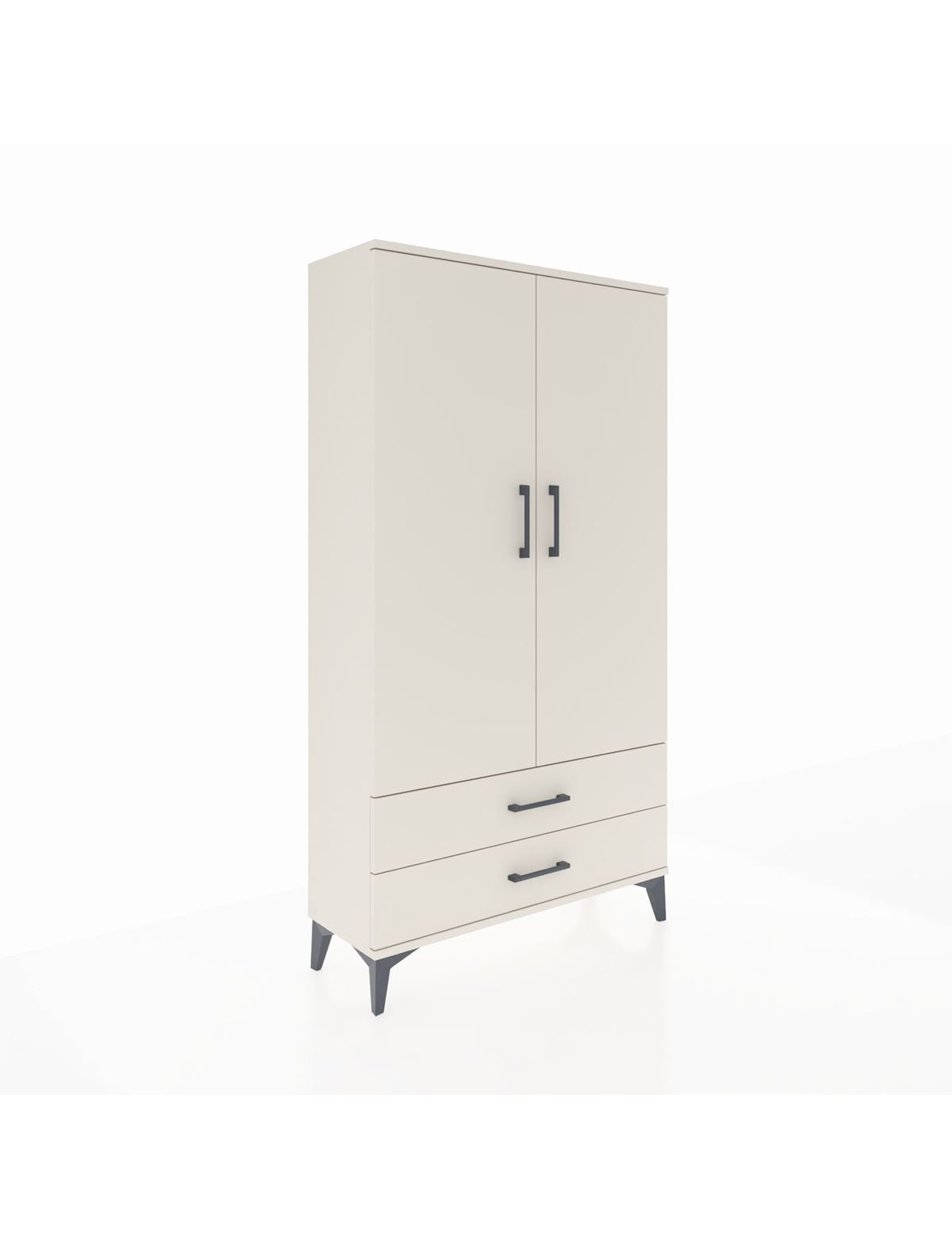 Arges Dolap 2 Raflı 2 Çekmeceli Tek Askılı 88x30x163 Aytaşı-Aytaşı