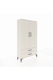 Arges Dolap 2 Raflı 2 Çekmeceli Tek Askılı 88x30x163 Aytaşı-Aytaşı