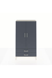 Arges Dolap 2 Raflı 2 Çekmeceli Tek Askılı 88x30x163 Aytaşı-Antrasit