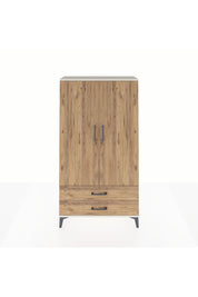Arges Dolap 2 Raflı 2 Çekmeceli Tek Askılı 88x30x163 Aytaşı-Çam