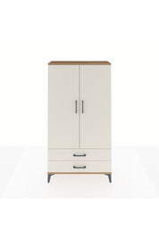 Arges Dolap 2 Raflı 2 Çekmeceli Tek Askılı 88x30x163 Çam-Aytaşı