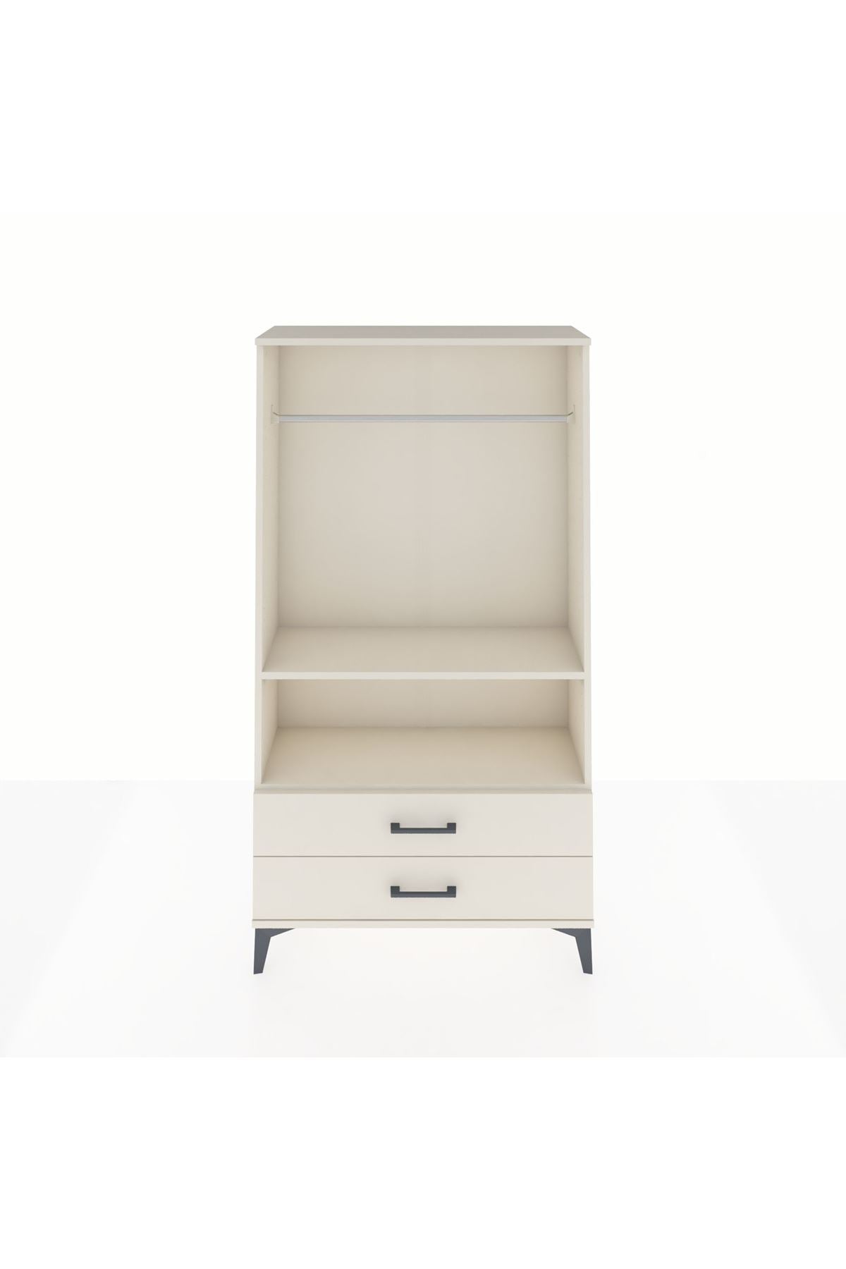 Arges Dolap 2 Raflı 2 Çekmeceli Tek Askılı 88x30x163 Aytaşı-Aytaşı