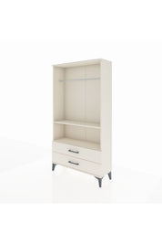 Arges Dolap 2 Raflı 2 Çekmeceli Tek Askılı 88x30x163 - S21M149V1A