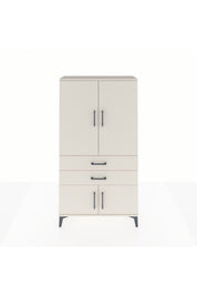 Arges Dolap Tek Raflı 2 Çekmeceli Tek Askılı 88x30x163 Aytaşı-Aytaşı